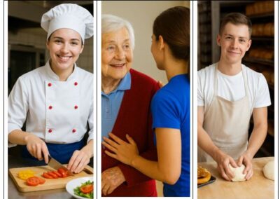 BFS dual – Profil Gesundheit und Soziales – Schwerpunkt Gastronomie, Hauswirtschaft und Pflege, Lebensmittelhandwerk