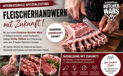 Ausbildung mit Zukunft im Fleischerhandwerk -Internationale Bühne für das Fleischerhandwerk